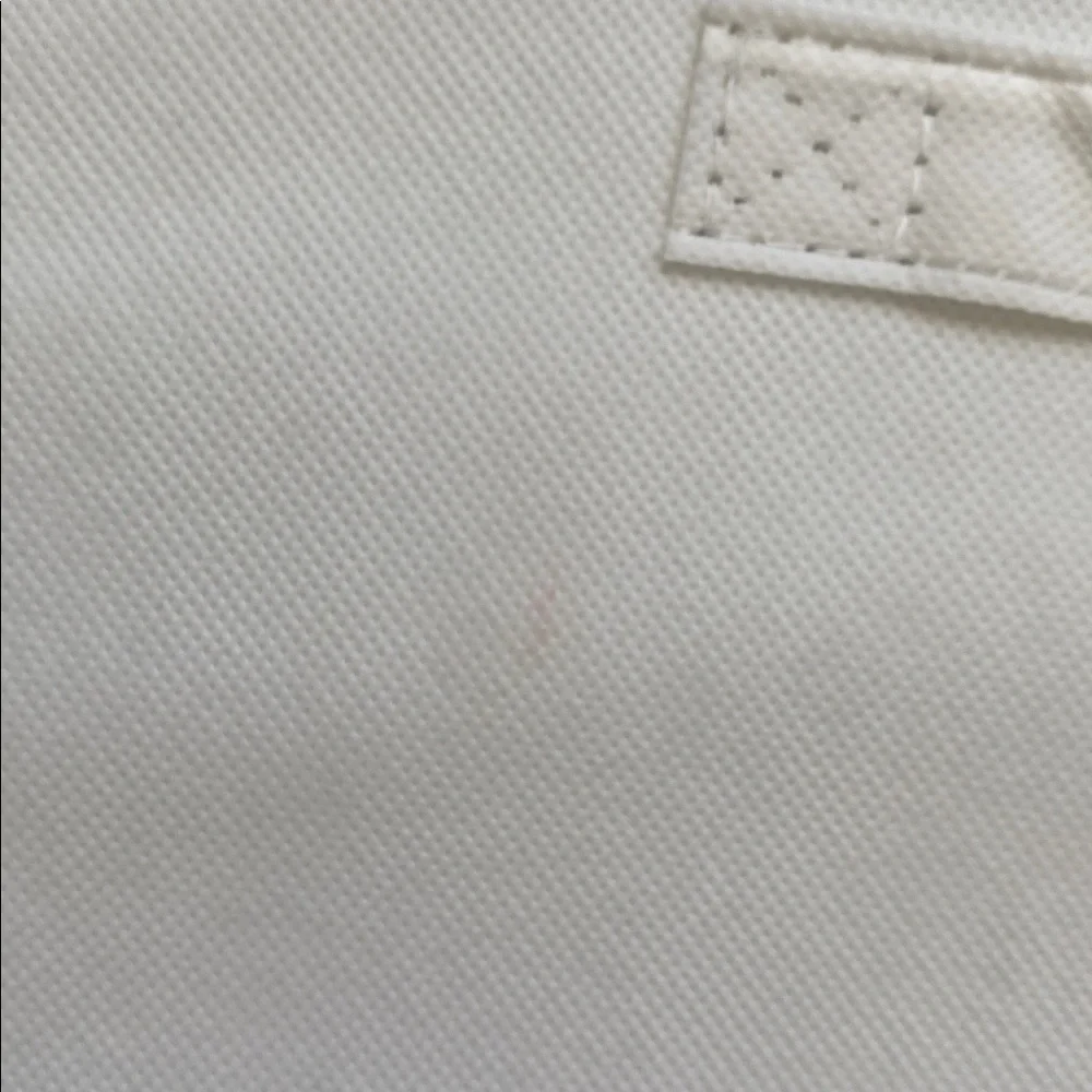 White Fabric Storage Bins